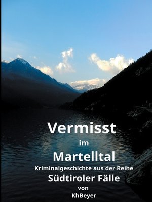 cover image of Vermisst im Martelltal
